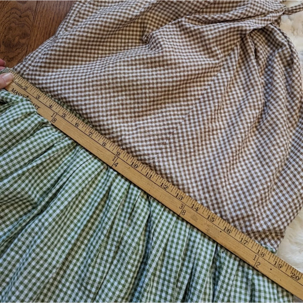 GAL MEETS GLAM Alma Two- Color Gingham Halter Neck Dress 20 - Picture 14 of 15